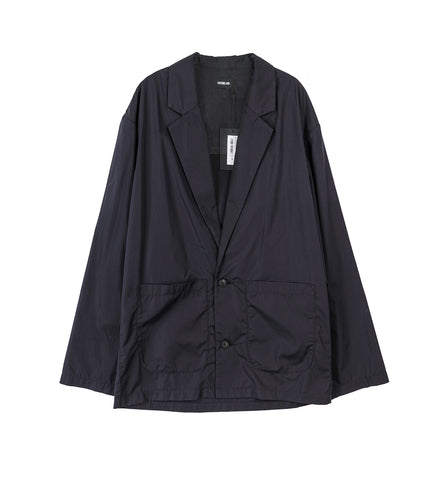 LIGHT STRUCTURED OVERSHIRT BLACK POPELINE