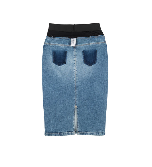 DENIM PENCIL SKIRT BLUE