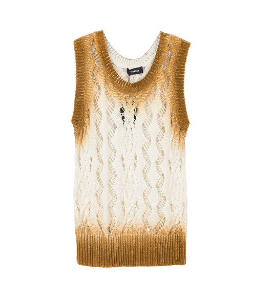 TEXTURED KNIT TANK WHITE