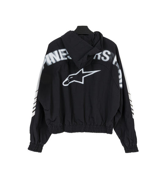 CROSSOVER TRACKSUIT JACKET BLACK