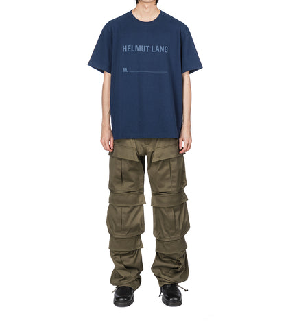STAMPED WASHED TEE INDIGO
