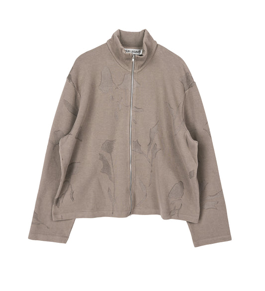 SHRUNKEN FULLZIP SILIT FLOWER ATHLETIC RIB