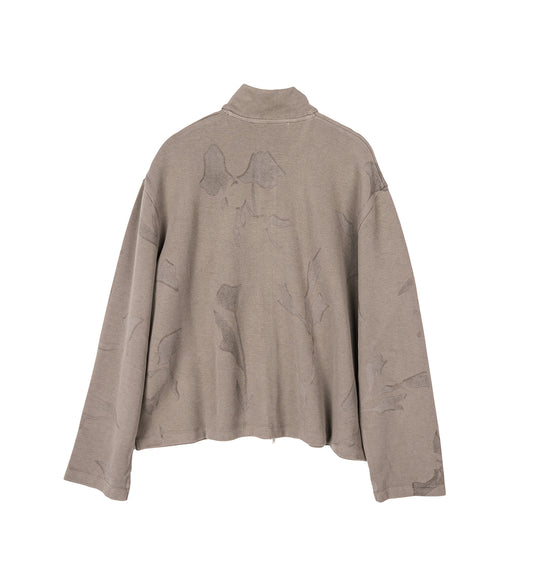 SHRUNKEN FULLZIP SILIT FLOWER ATHLETIC RIB