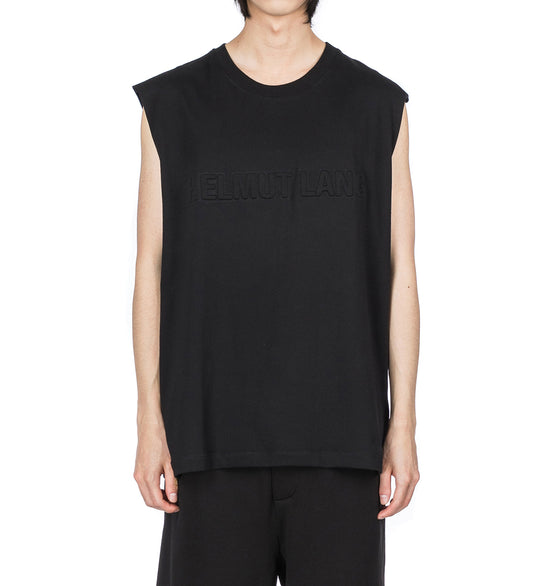 EMBOSSED TANK BLACK