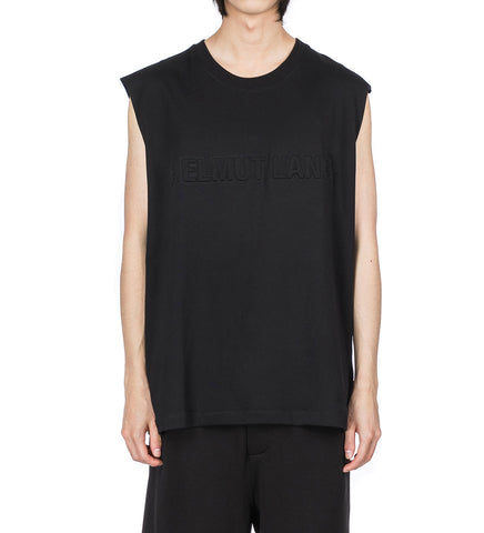 EMBOSSED TANK BLACK