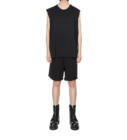 EMBOSSED TANK BLACK