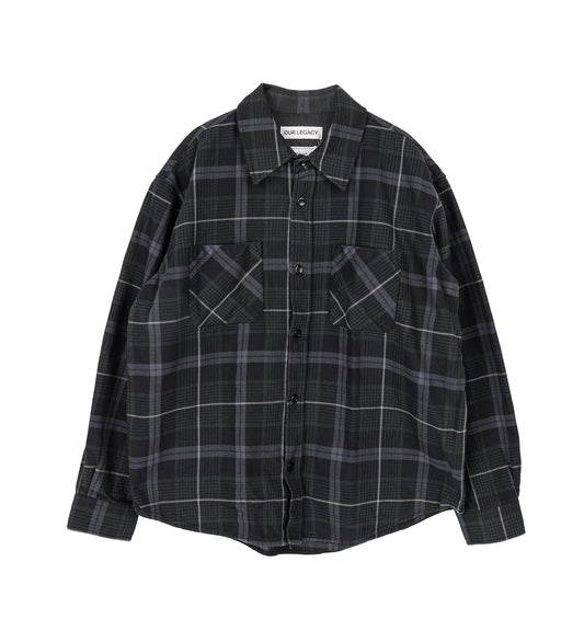 WHOPPIN SHIRT RAVEN CHECK RANCH COTTON