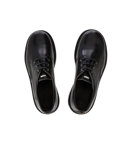 TRAMPLER SHOE BLACK SUPPLE COW HIDE