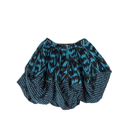 EVELYN SKIRT SAPPHIRE BLUE/BLACK