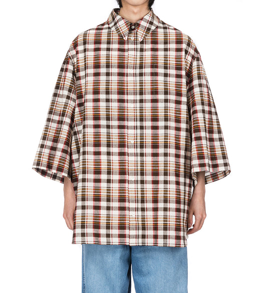 HACIENDA S/S SHIRT BROWN CHECK