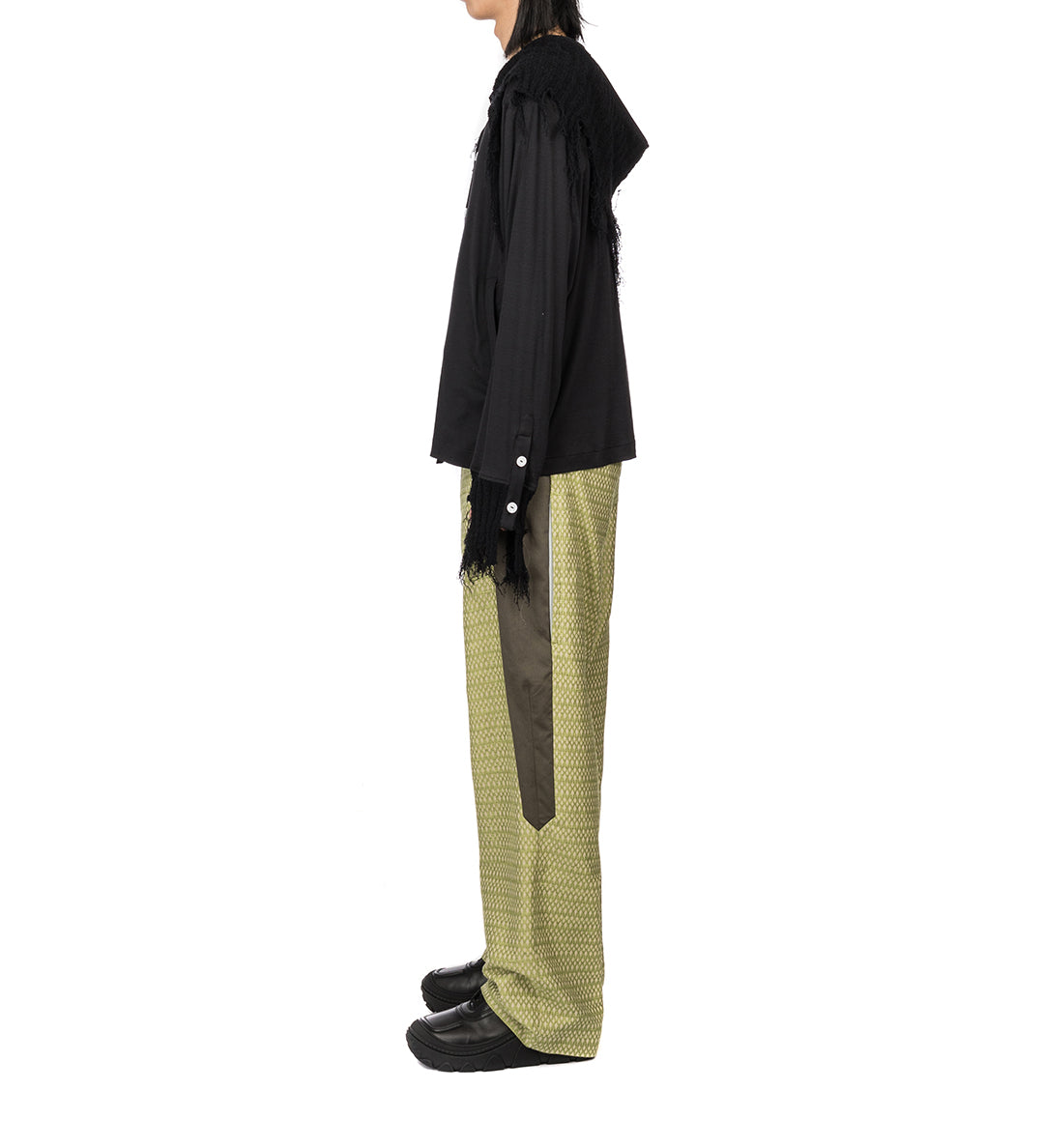 TONKIN CONTRAST TROUSER GREENSAND / KHAKI – ADDICTED