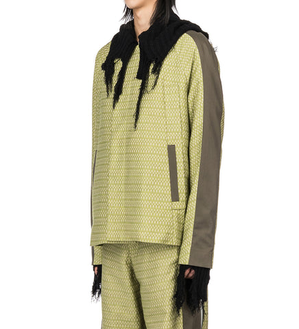 TONKIN CONTRAST JACKET GREENSAND / KHAKI