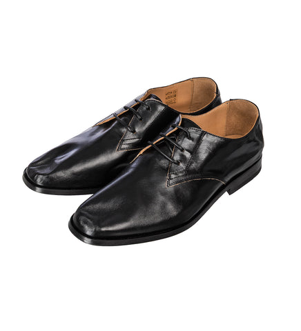 COLLAPSING CONSULTANT TRUE DYE BLACK LEATHER