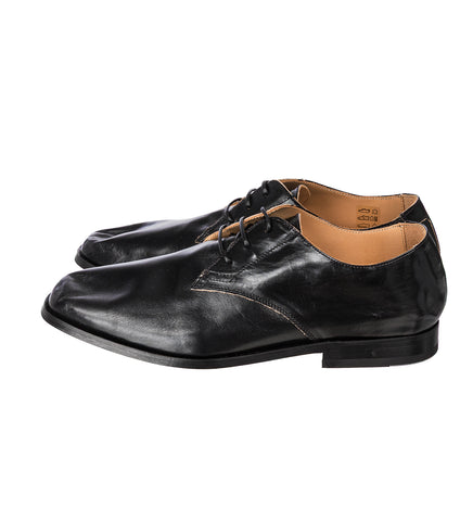 COLLAPSING CONSULTANT TRUE DYE BLACK LEATHER