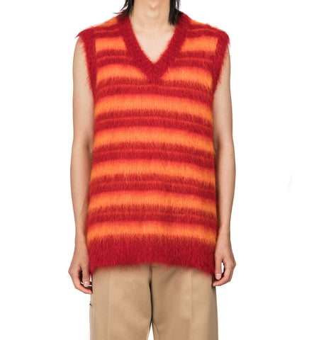 MARNI V-NECK SWEATER LACQUER