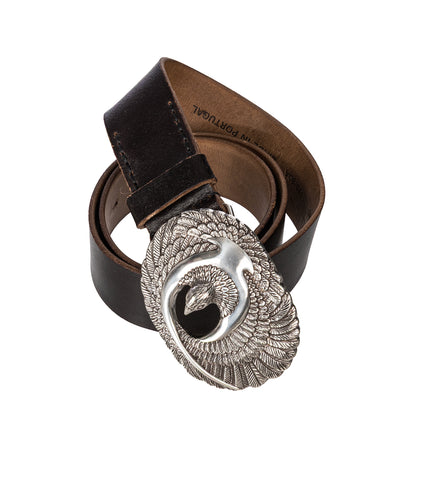 EAGLE BELT BLACK COFFE WAXED CHROMEXCEL
