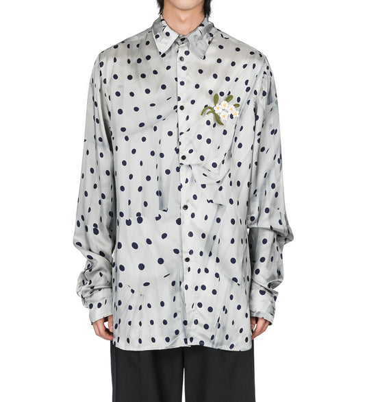 Tシャツ・カットソー EGONLAB. SS23 Egonlab Quilted Shirt (SS23SH003 LIGHT GREY) Egonlab Quilted Shirt SS23SH003-LIGHT GREY | IlDuomo