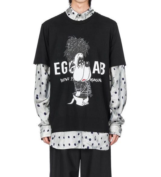 HEAVEN`S NIGHT SS TEE OFF-BLACK