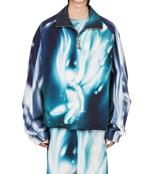 【関税込み】Gerrit Jacob Tシャツ Black & Blue Printed Long Sleeve T-Shirt by Gerrit Jacob on Sale
