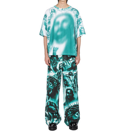 T-SHIRT WHITE/GREEN