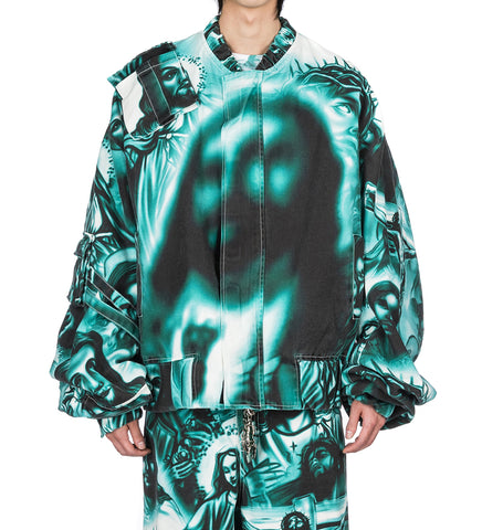 CARGO JACKET GREEN/BLACK