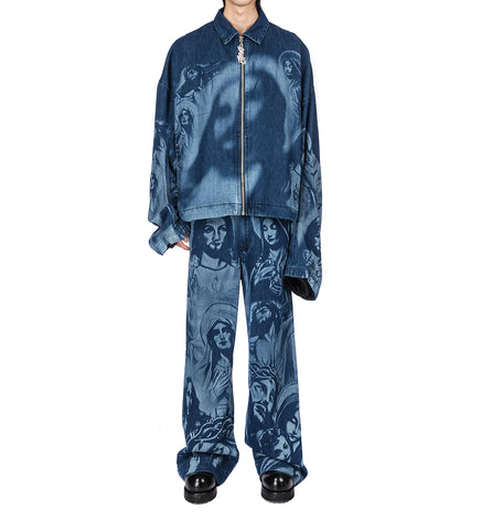 OVERSIZED DENIM JACKET INDIGO BLUE