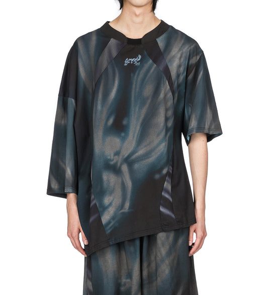 T-SHIRT BLACK/TEAL
