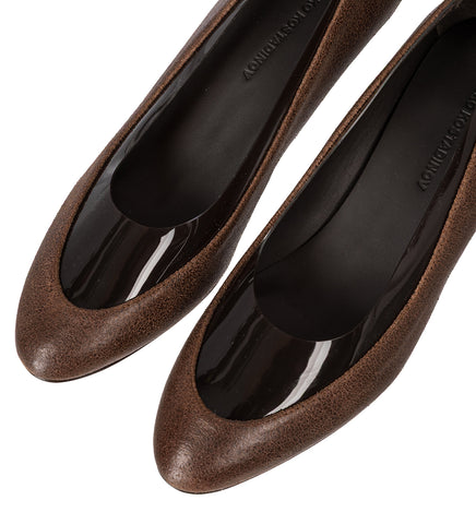 JAEGER PUMPS GRAIN BROWN