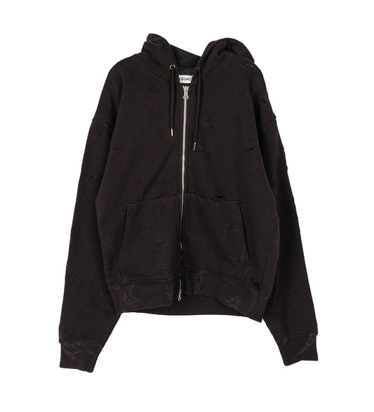 RASCAL HOOD BURNT BOUQUET STAR FLEECE