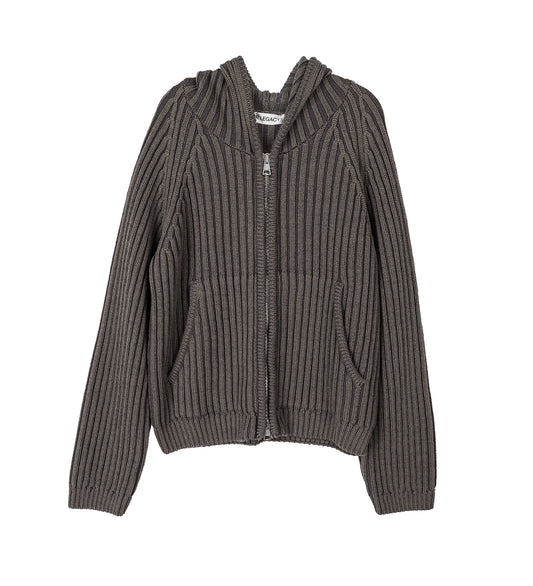 LEVEL HOOD SAGE STRIPE DRY MERINO WOOL
