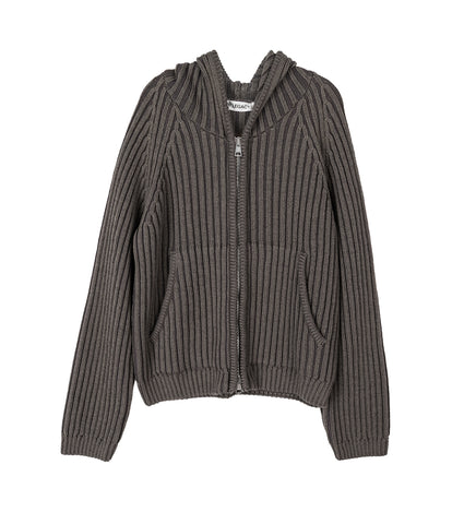 LEVEL HOOD SAGE STRIPE DRY MERINO WOOL