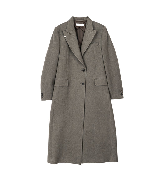 MANTA COAT NIGHT PINE FISHBONE BOUND WOOL