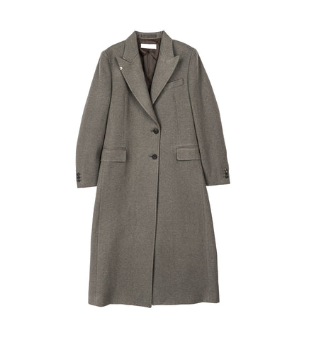 MANTA COAT NIGHT PINE FISHBONE BOUND WOOL