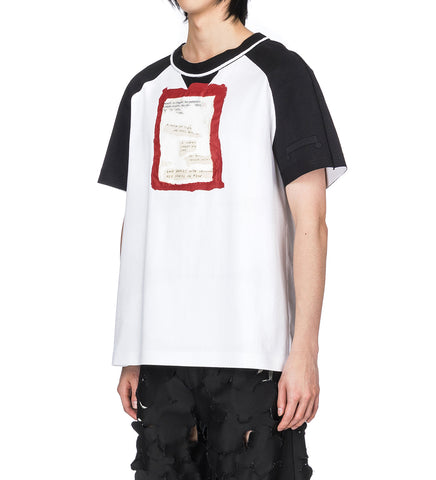 OPEN BACK SHORT SLEEVE T-SHIRT WHITE