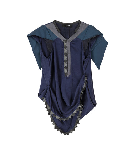 EXCLUSIVE - WEATHERVANE TOP MARINE BLUE/BLUE STRIPE/GREY