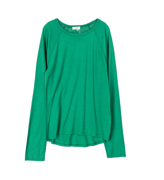 POLAR JERSEY RAGLAN EMERALD WOOL