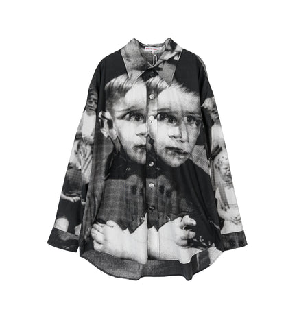 MAXI SHIRT GLITCH BLACK