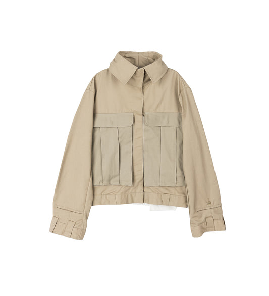 UPSIDE DOWN BARRACUDA JACKET BEIGE LARGE