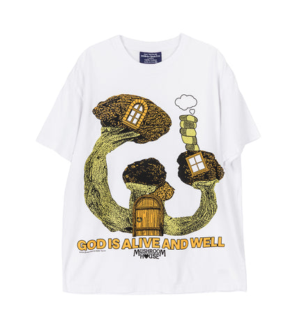 GOD IS ALIVE AND WELL TEE WHITE