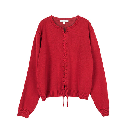 VIPER CARDIGAN CHERRY RED