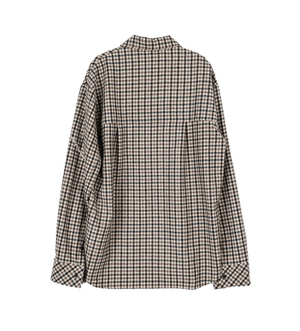 O'KEEFFE ZIP SHIRT BLACK,BROWN,BEIGE