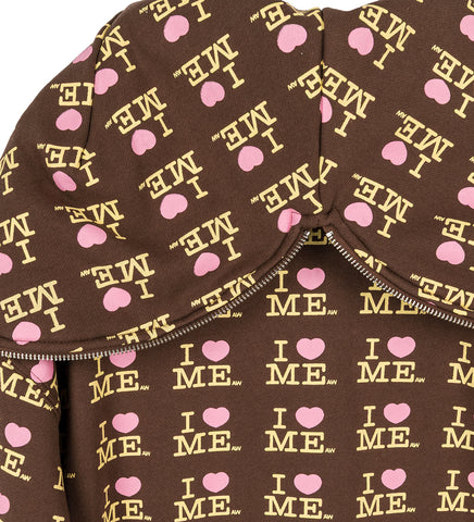 BUTTERFLY HOODIE I HEART ME CHOCO