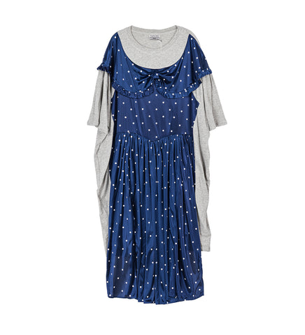 T-SHIRT GOWN POLKA DOT