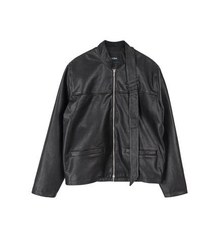 BOXY SCARF JACKET BLACK