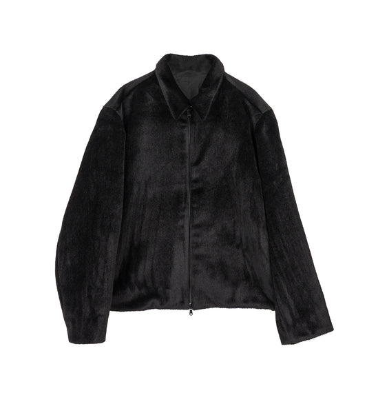SURI ALPACA POCKET JACKET BLACK