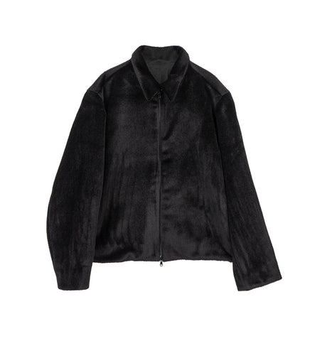 SURI ALPACA POCKET JACKET BLACK
