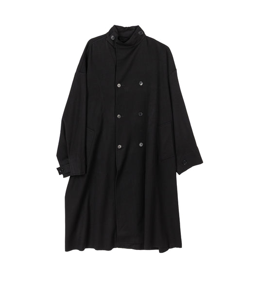 HEAVY WOOL OVERSIZED COAT BLACK
