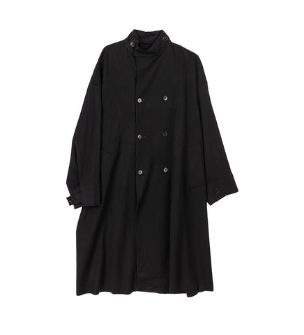 HEAVY WOOL OVERSIZED COAT BLACK