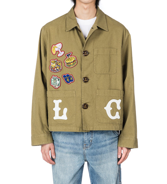 WASHED LC LIGHT JACKET OLIVE