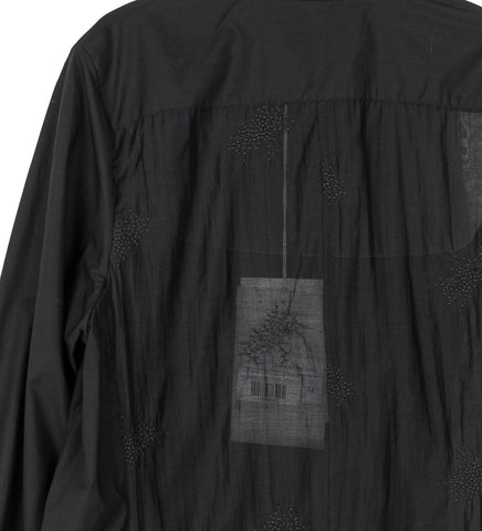 FLUX SHIRT VOID BLACK FINE POPLIN